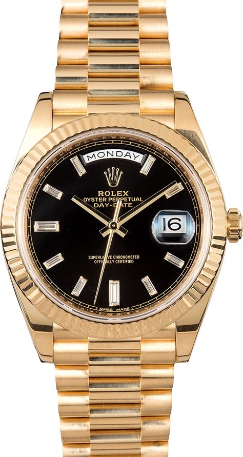 rolex 40mm day date|40mm bussdown rolex preowned.